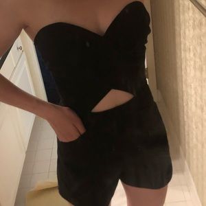 Strapless Cutout Romper